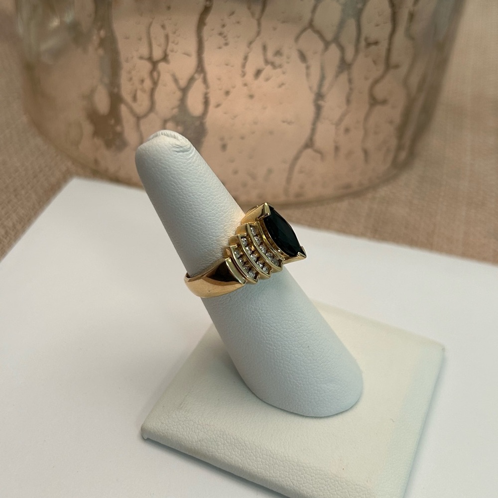14K VINTAGE DIAMOND COCKTAIL RING - Picture 5 of 5